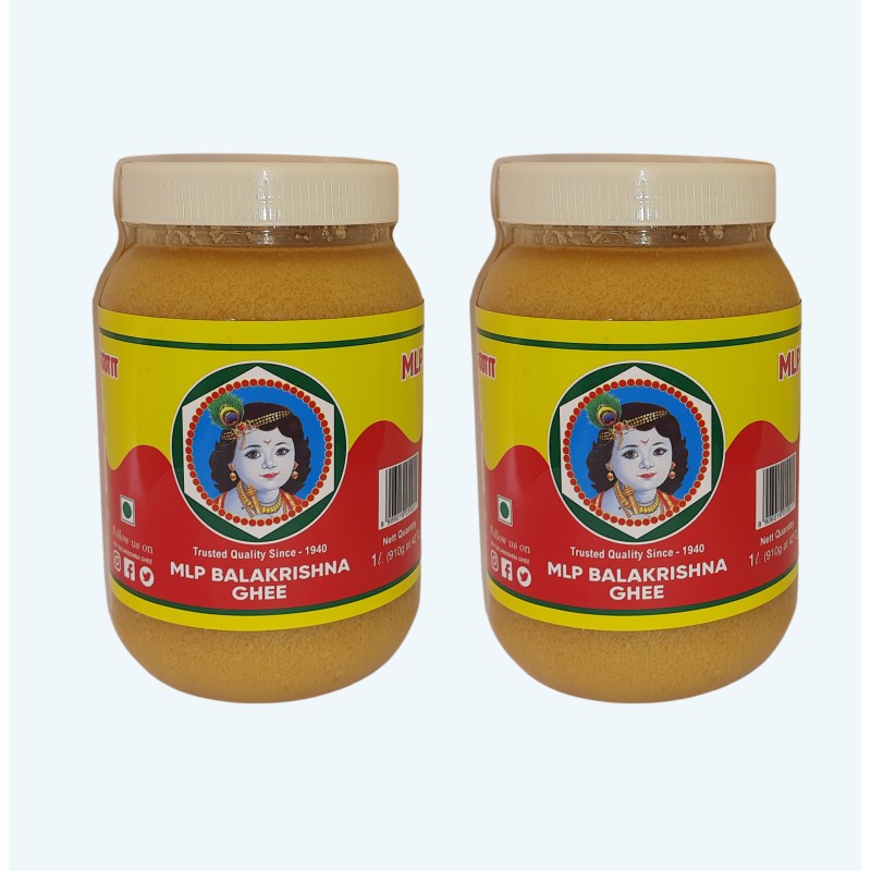 MLP BALAKRISHNA Cow GHEE 500MLX2 Twin Pack